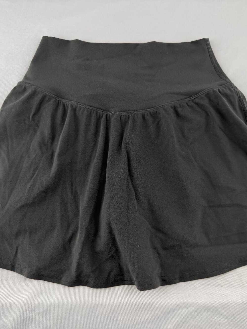 Colorfulkoala Women's Athletic Skort High Waist Tennis Skirt Black Size S
